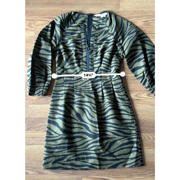 VERONICA BEARD Navi Olive green Black Animal Print Mini size 2 / xsmall - Picture 8 of 12